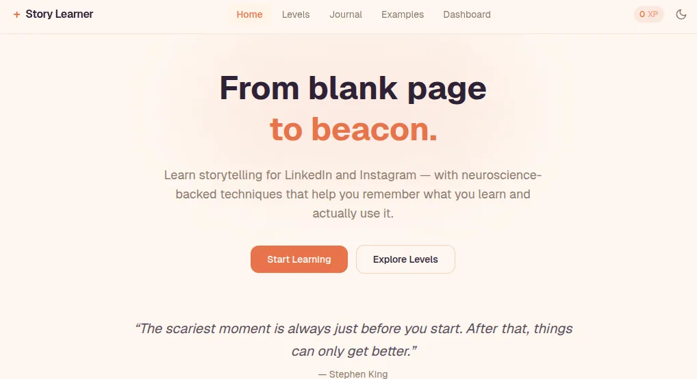 Learn Storytelling